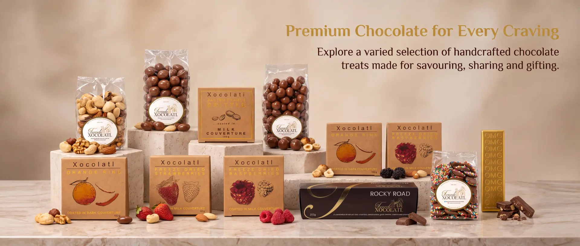 Premium Chocolate for Every Craving — Torode Xocolatl handcrafted chocolate treats for savouring, sharing and gifting
